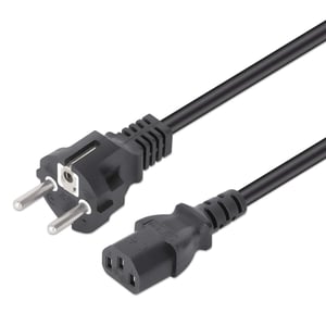 Manhattan 308700 Power Cord, Black, 5 m, CEE7/7, IEC C13