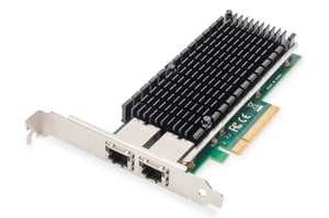 Digitus 10-Gbit/s-Ethernet-Netzwerkkarte der Serverklasse mit zwei Anschlüssen