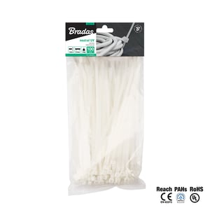 Bradas TS1188550N opaska kablowa Przezroczysty 100 szt.