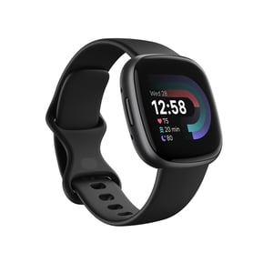 Fitbit Versa 4 Digital pekskärm Grafitfärgad GPS