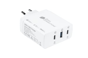 Alcasa PCA-W001W Portable Device Charger, Universal, White, AC, Fast Charging, Indoor