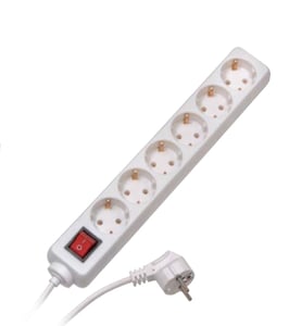 Vivanco ES6 W15 Weiß 6 x Netzsteckdose 230 V 1,4 m