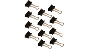 Wedo 64 21419 Metal Clip, Nickel, 12 pcs.