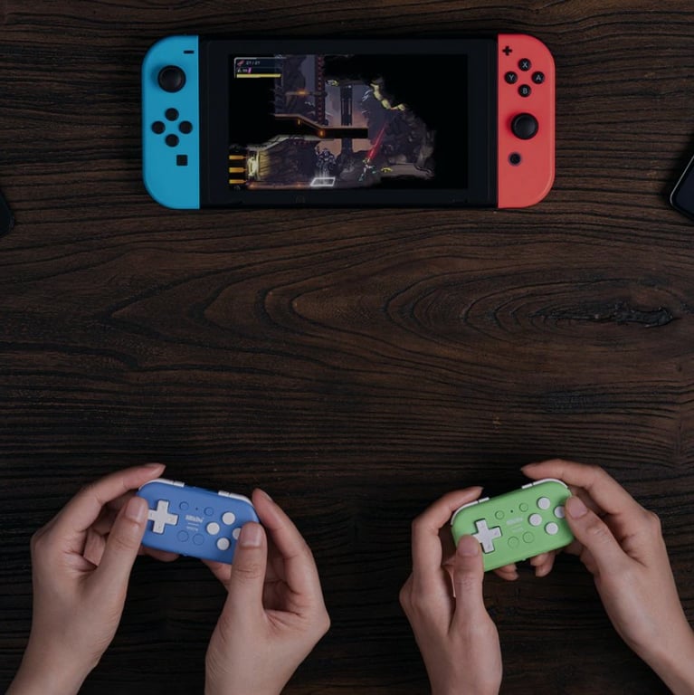 8Bitdo Micro Zielony USB Gamepad Android, Nintendo Switch, PC, iOS