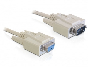 DeLOCK RS-232, 1 m langes Parallelkabel, beige, DB-9
