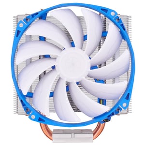 Silverstone SST-AR07 kylsystem för datorer Processorkylare/fläkt 14 cm Blå, Metallic, Vit