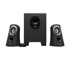 Logitech 980-000447 Lautsprecherset 25 W für PC, schwarz, 2.1-Kanal, 5 W