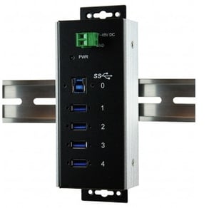 EXSYS EX-1185HMVS-WT huby i koncentratory USB 3.2 Gen 1 (3.1 Gen 1) Type-B 5000 Mbit/s Czarny