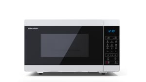 Sharp YC-MG51E-W kuchenka mikrofalowa Czarny, Biały Mikrofalówka grill Blat 25 l 900 W