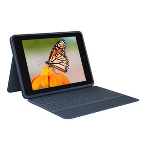 Logitech Rugged Combo 3 AZERTY Francuski Smart Connector Niebieski