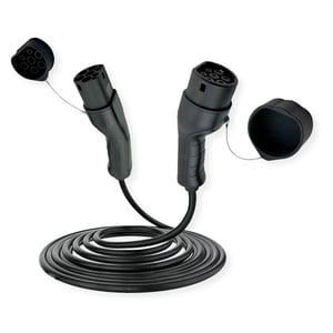 ROLINE 19.08.0027 Electric Vehicle Charging Cable, Black, Type 2, 3, 7.5 m