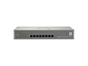 LevelOne GEP-0822 przełącznik sieciowy Gigabit Ethernet (10/100/1000) Obsługa PoE Szary