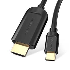 Vention CGUBG kabeladapter 1,5 m USB Type-C till HDMI, svart