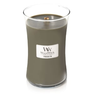 WoodWick Frasier Fir świeca Okrągły Bursztyn, Drzewo cedrowe, Piżmo, Mech dębowy Oliwkowy 1 szt.