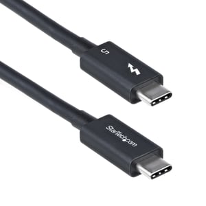 StarTech TBLT5MM80CM240W Thunderbolt-kabel 0,8 m 80 Gbit/s Svart