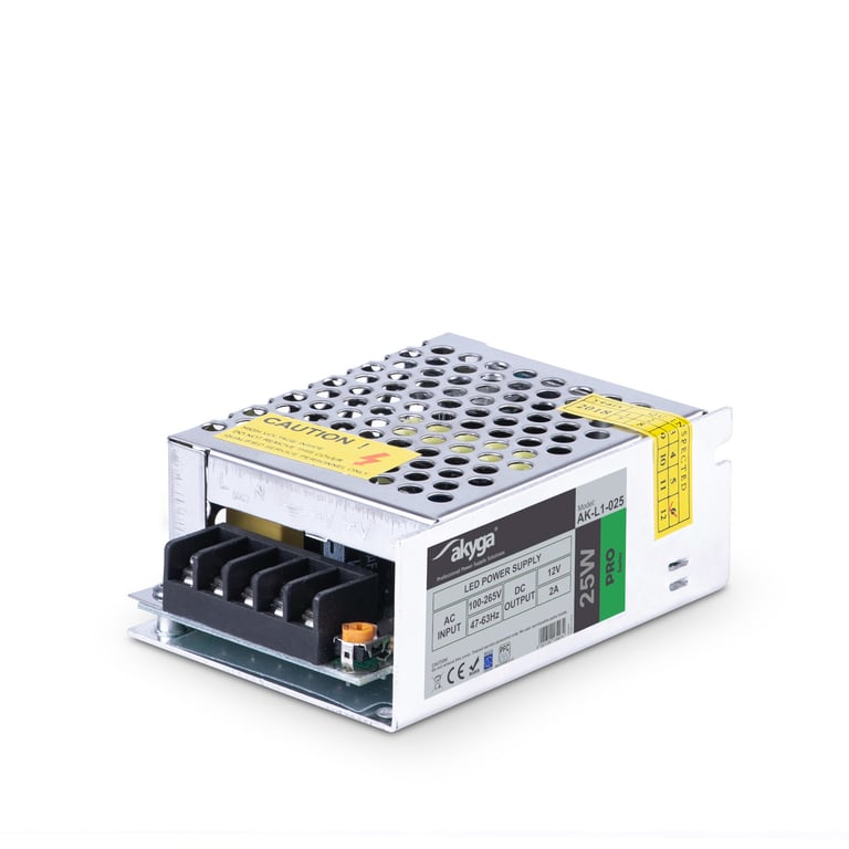 Akyga AK-L1-025 adapter zasilający/ inwentor 25 W Szary