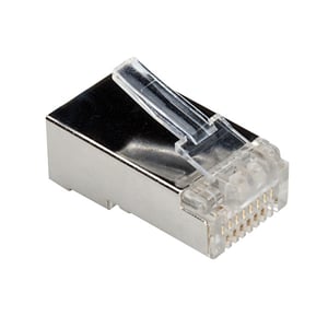 ROLINE Cat.6 Modular Plug, shielded, for Stranded Wire, 10 pcs. Transparent