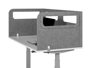 BakkerElkhuizen BE Safety Screen U Acrylic Light Gray