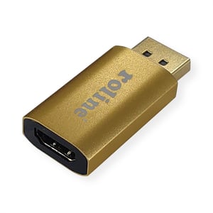 ROLINE 12.03.3158 DisplayPort to HDMI Cable Adapter, Gold