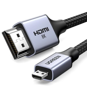Ugreen HD164 – 15516 HDMI-Kabel, 1 m, HDMI Typ A (Standard), HDMI Typ D (Micro), schwarz