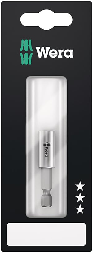 Wera 899/4/1 SB Bit Holder, Stainless Steel, 25.4 / 4 mm (1 / 4")