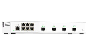 QNAP QSW-M2106-4S Managed L2 2.5G Ethernet (100/1000/2500) Network Switch, White