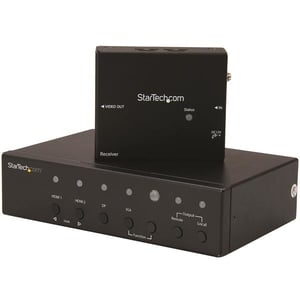 StarTech STDHVHDBT AV Extender AV Transmitter and Receiver, Black