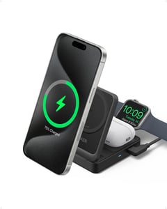 Anker B2557311 Ladegerät für mobile Geräte: Kopfhörer, Headset, Smartphone, Smartwatch, Schwarz, Wechselstrom, kabelloses Laden, Schnellladen, intern
