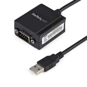 StarTech ICUSB2321F adapter för DB-9-kablar, USB 2.0 A, svart