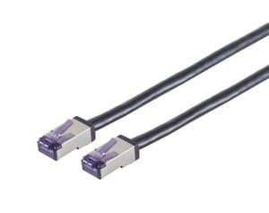 Lanview LVN-CAT6A-FLEX-1 M kabel sieciowy Czarny S/FTP (S-STP)