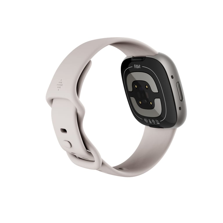 фото Смарт-годинник Fitbit Sense 2 Lunar White/Platinum (FB521SRWT)
