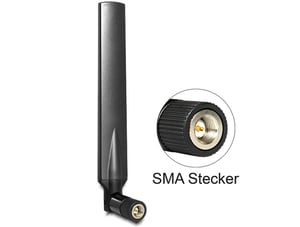 DeLOCK 88451 Antenne – RP-SMA-Rundstrahlantenne, 5 dBi
