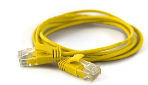 Wantec 7281 kabel sieciowy Żółty 0,1 m Cat6a U/UTP (UTP)