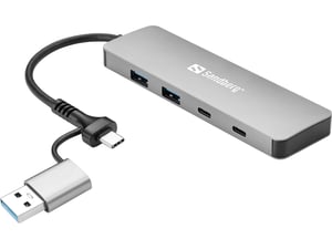 Sandberg USB-C/A-zu-2xUSB-A+2xUSB-C-Hub