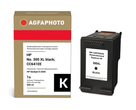 AgfaPhoto APHP300XLB nabój z tuszem 1 szt. Zamiennik Wysoka (XL) wydajność Czarny