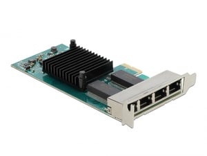 DeLOCK Karta PCI Express do 4 x Gigabit LAN