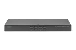 Digitus Desktopowy przełącznik HDMI KVM, 8 portów, pojedynczy wyświetlacz