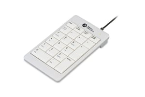 BakkerElkhuizen UltraBoard 955 V2 Numeriskt tangentbord för bärbar dator/PC, USB, mörkgrå, ljusgrå