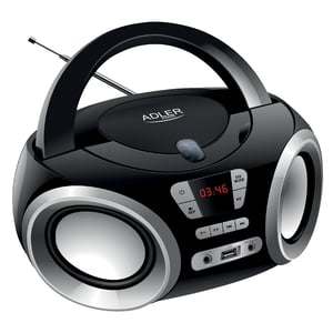 Adler AD 1181 CD-Player Schwarz, Silber Tragbarer CD-Player