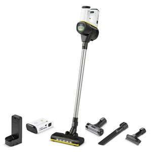 Kärcher Dulki? VC 6 Cordless Vacuum Cleaner ourFamily Battery Plus Upright Vacuum Cleaner Battery Dry HEPA Bagless 0.8 L 18 W White 2.5 Ah