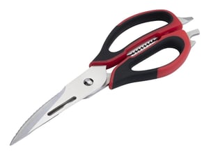 Resto Kitchenware 95325 Kitchen Scissors 230 mm Black, Red, Multi-Purpose