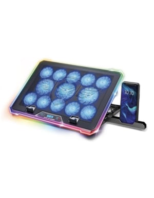 Spirit of Gamer AIRBLADE 1300 RGB Kühlunterlage für Laptops, 43,2 cm (17"), Schwarz