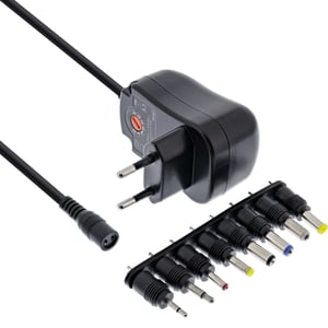 InLine 26608O adapter zasilający/ inwentor Wewnętrzna 12 W Czarny