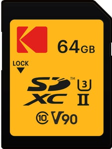 Kodak EKMSD64GUHS2V2K 64-GB-SDXC-Flash-Speicherkarte, UHS-II, Klasse 10