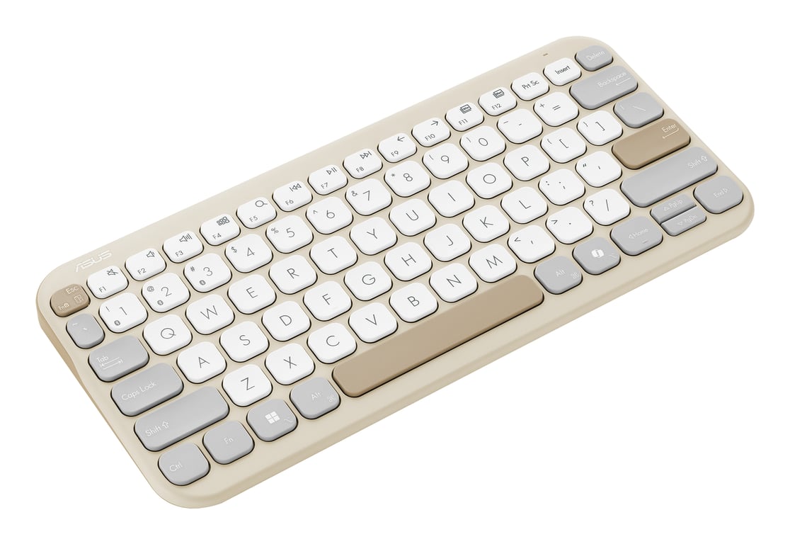ASUS KW100 KEYBOARD/BG/UI/80 klawiatura Uniwersalne Bluetooth Beżowy