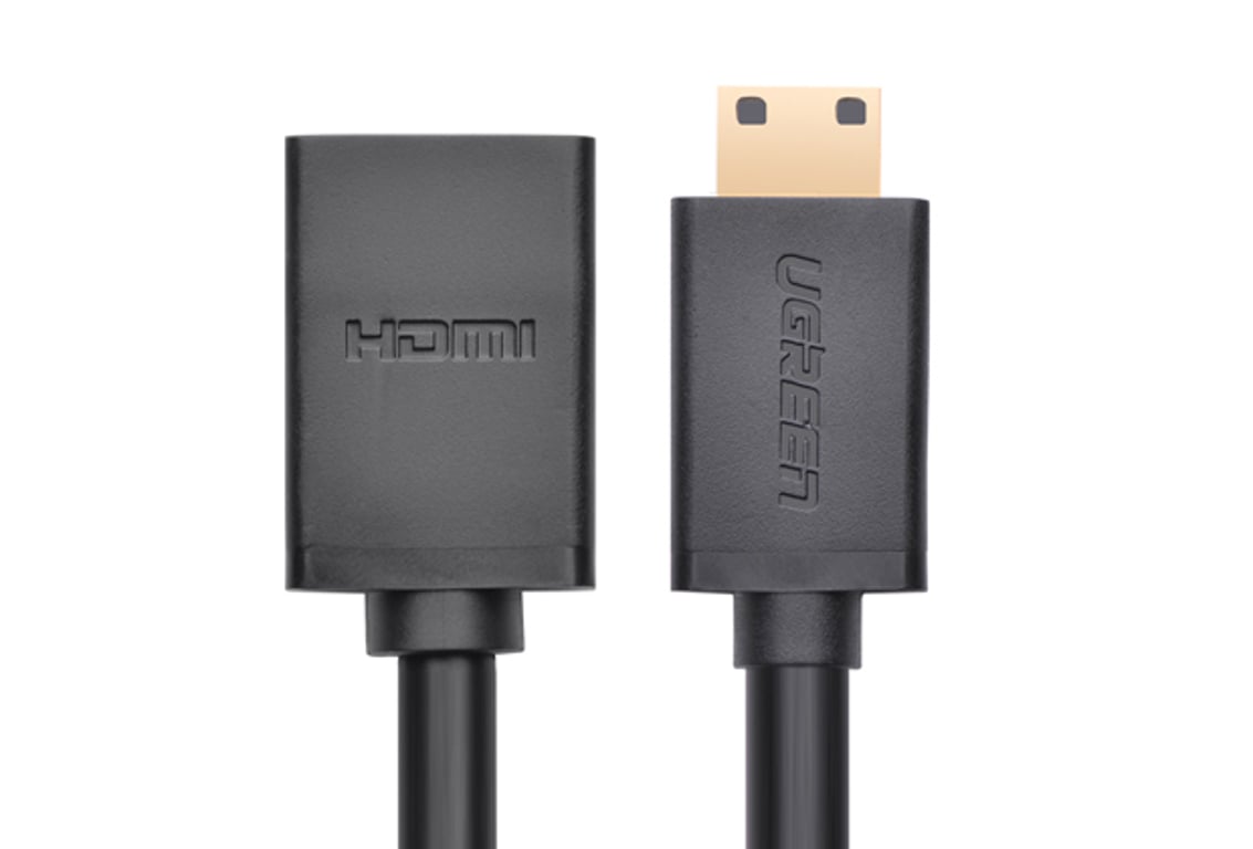 Ugreen 20137 kabel HDMI Mini-HDMI Czarny, Złoto