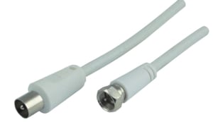 Schwaiger KVCK161 532 kabel koncentryczny 1,5 m F IEC Biały