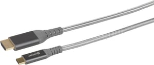 eSTUFF ES607102 HDMI to USB-C Cable Adapter, Gray