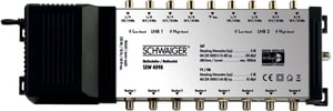 Schwaiger SEW4098531 satellite signal multiswitch, 9 inputs, 8 outputs.
