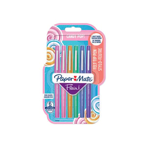 Papermate Flair mazak Średni Wielobarwny 6 szt.